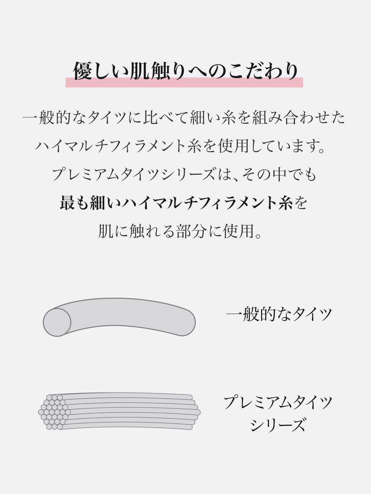 【透けにくい、安心の定番】80デニールプレミアムタイツ / JM-Lサイズ