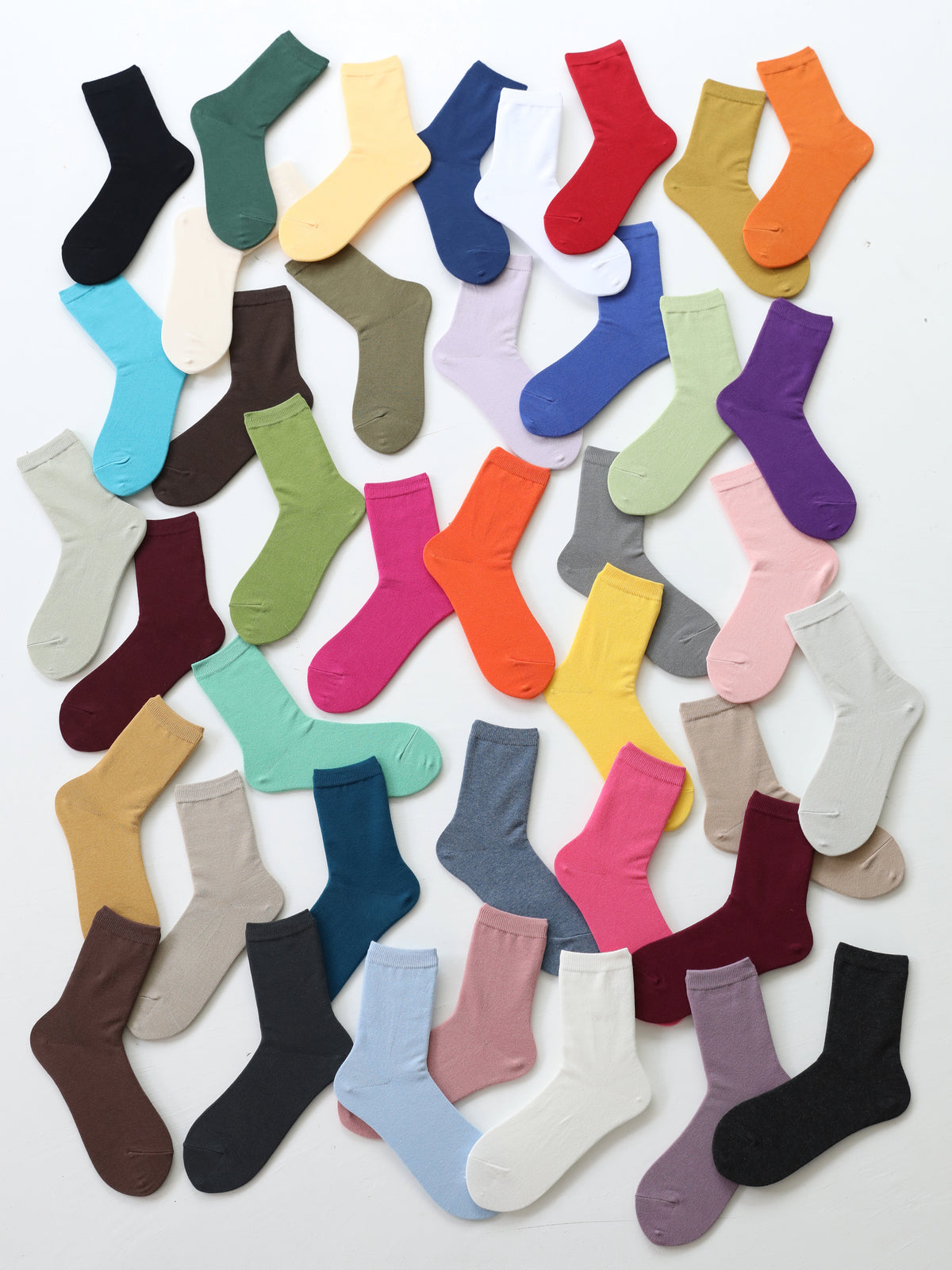 【WEB限定40色】オールシーズン履けるカラフルソックス