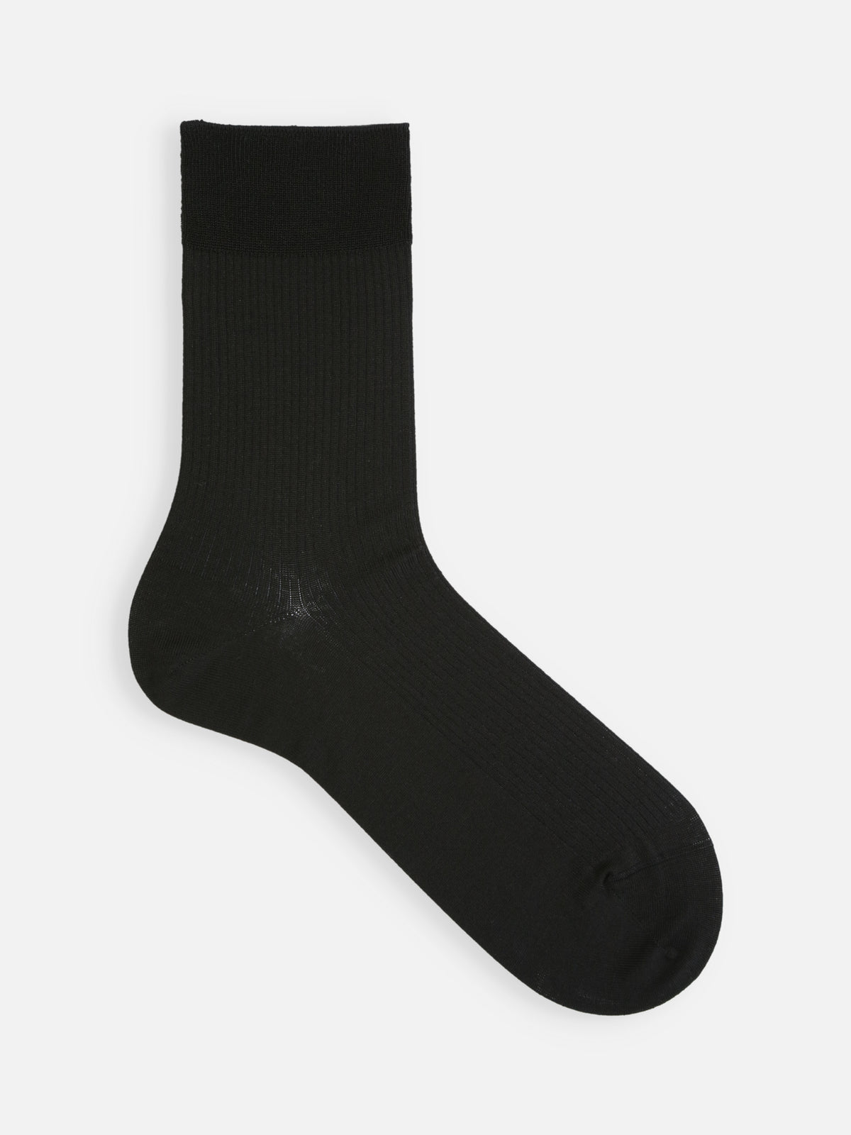 【Tabio MEN】綿履き口ゆったり3×1リブショートソックス(27.0~29.0cm)