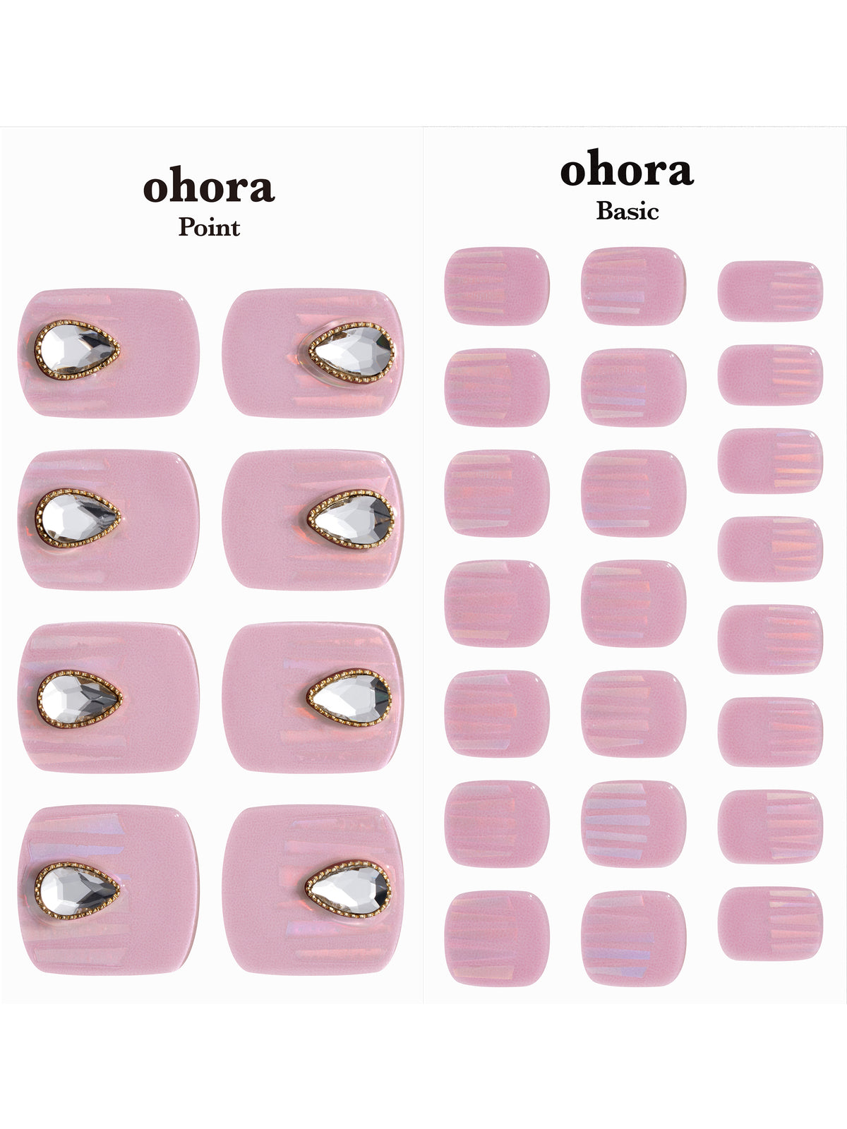 【通常価格より20%OFF】ohora(オホーラ)×靴下屋 WEB限定セット <ピンク>