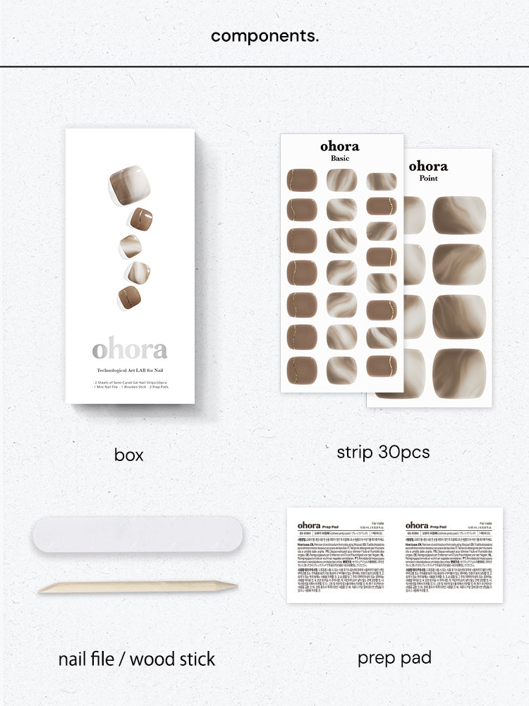 【通常価格より20%OFF】ohora(オホーラ)×靴下屋 WEB限定セット <ベージュ>