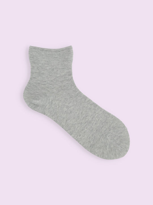 【3足1,485円】履き口ゆったり無地ベタショートソックス