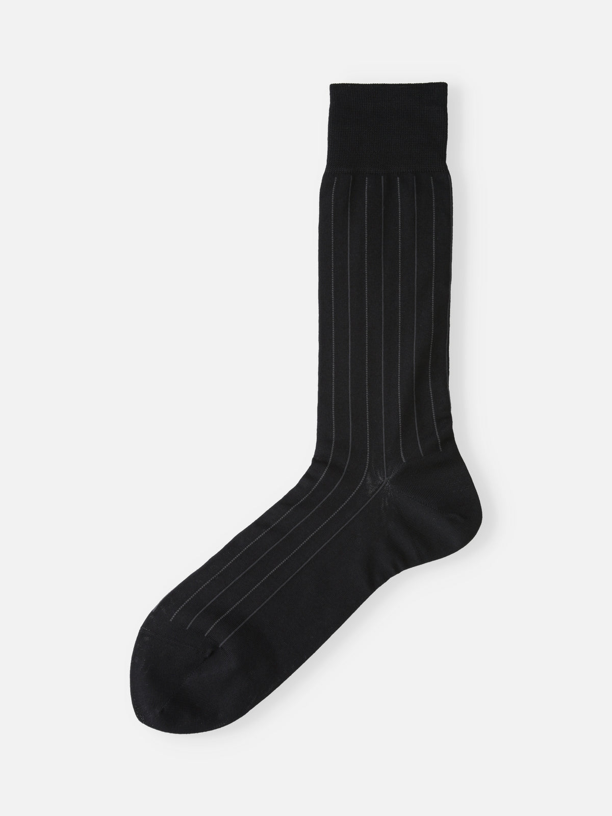 【Tabio MEN】 連続シルケットストライプソックス(23.0~25.0cm)