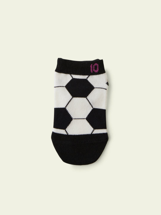【3足1,485円】キッズ サッカーボールスニーカー丈ソックス / 19-21cm