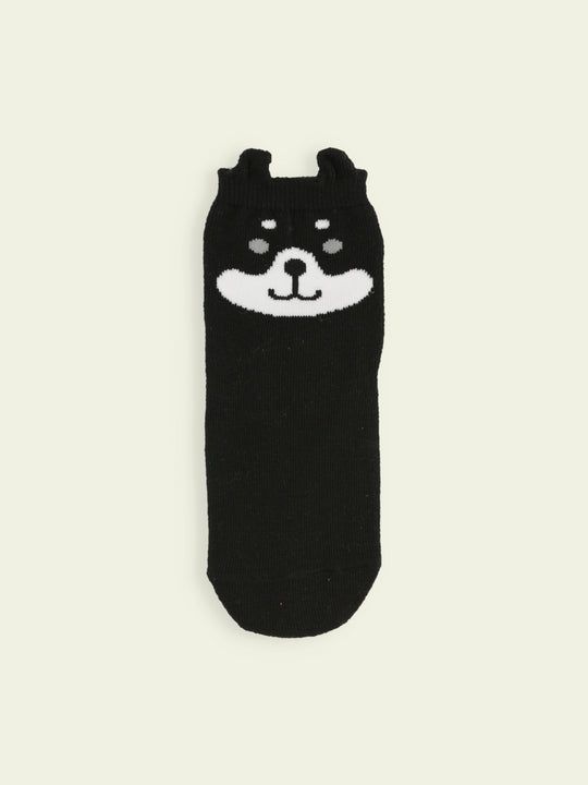 【3足1,485円】キッズ 耳付わんこショートソックス / 13-15cm