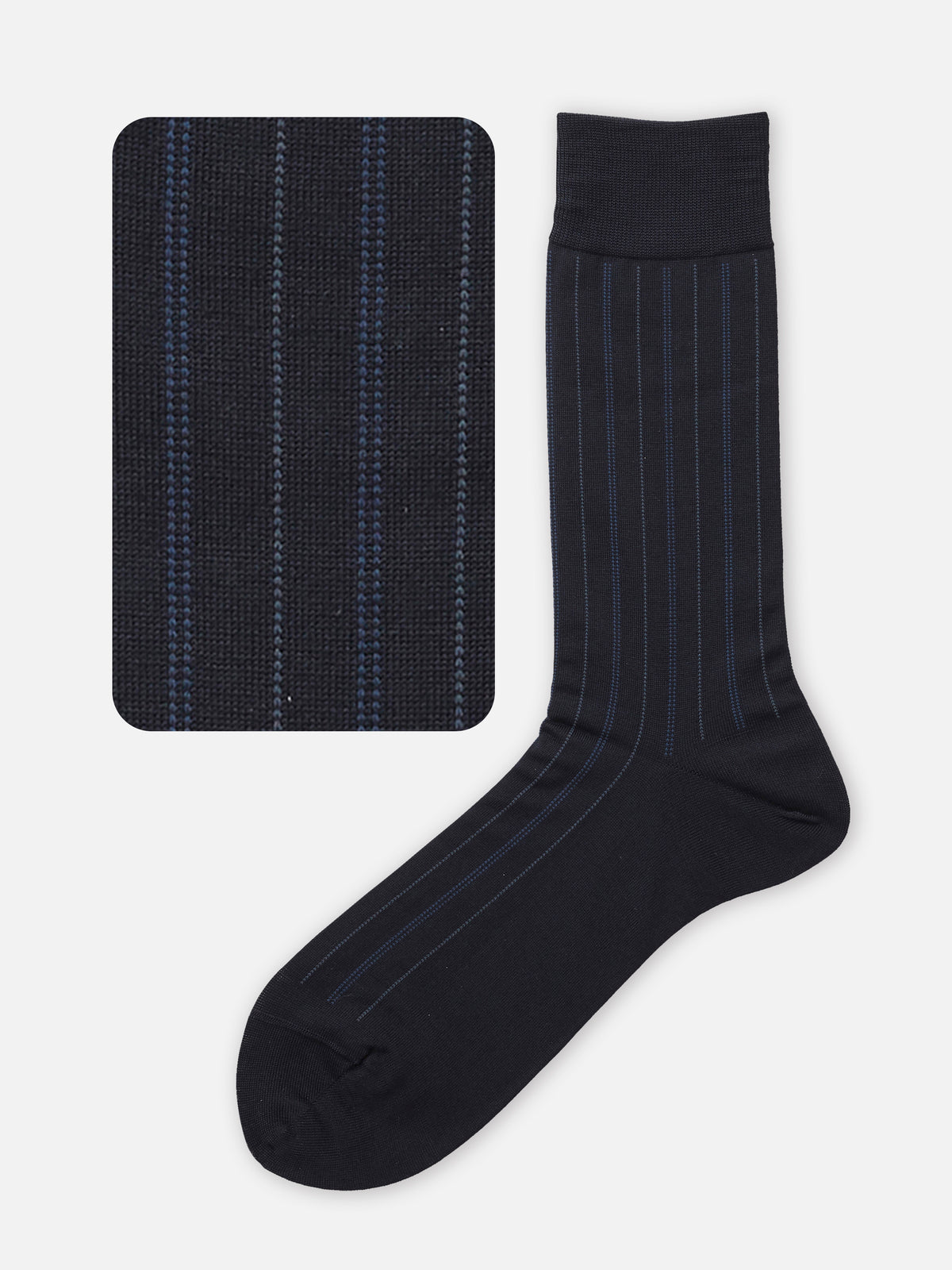 【Tabio MEN】【定番】メンズ チョークストライプ柄ソックス