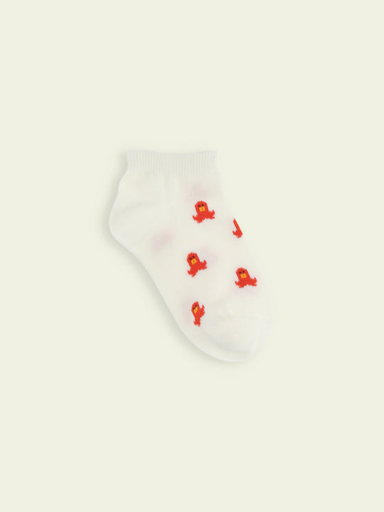 【3足1,485円】キッズ お弁当柄スニーカー丈ソックス / 16-18cm