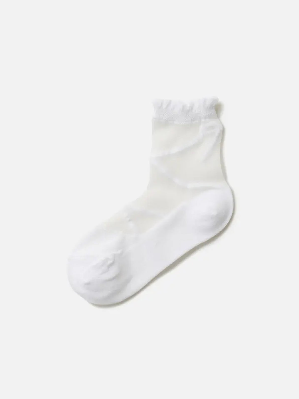 【キッズ】 レースアップシアーショートソックス / 19-21cm