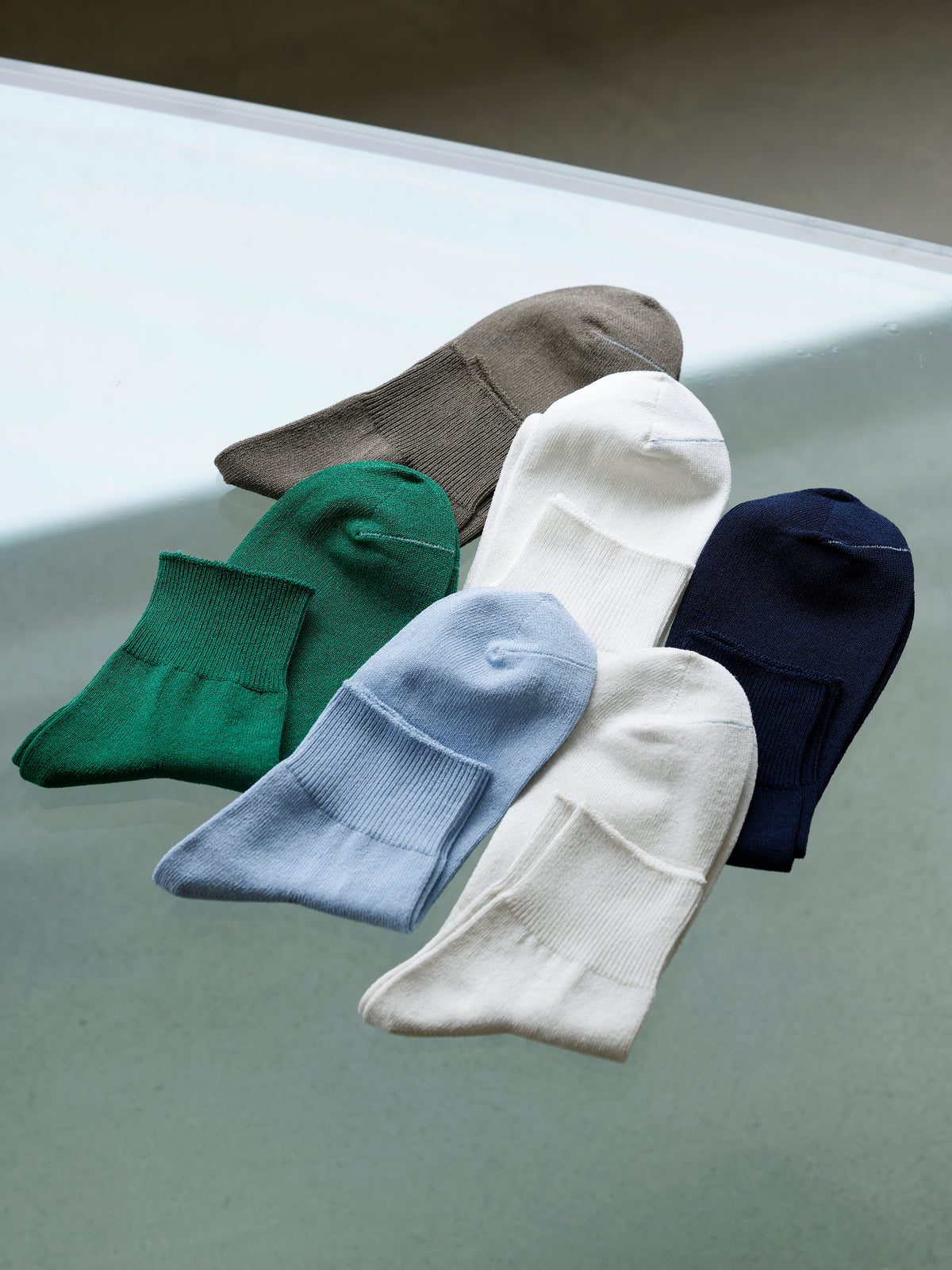 【Tabio MEN】肌離れが良いジャリミシーズンレスショートソックス