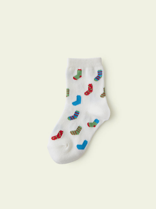 【3足1,485円】キッズ 靴下柄ショートソックス / 13-15cm