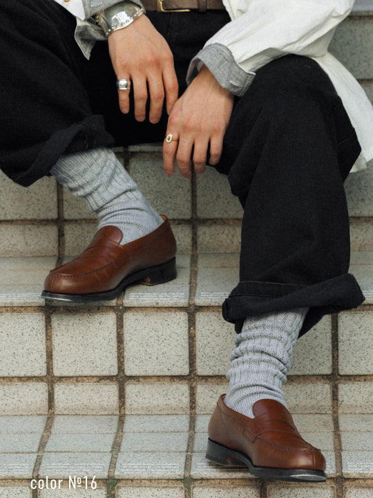 【Tabio MEN】リッチェル編みルーズソックス(23.0~25.0cm)