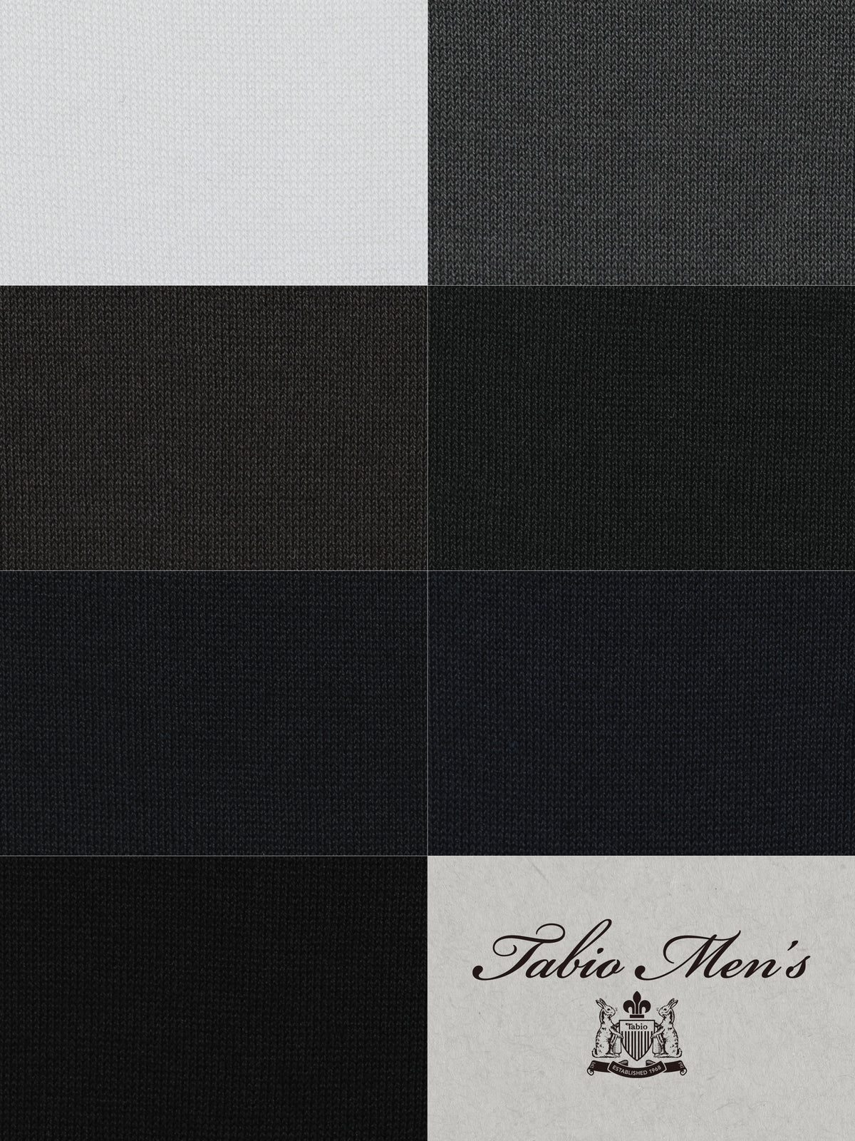 【Tabio MEN】連続シルケットベタロングホーズ(23.0~25.0cm)