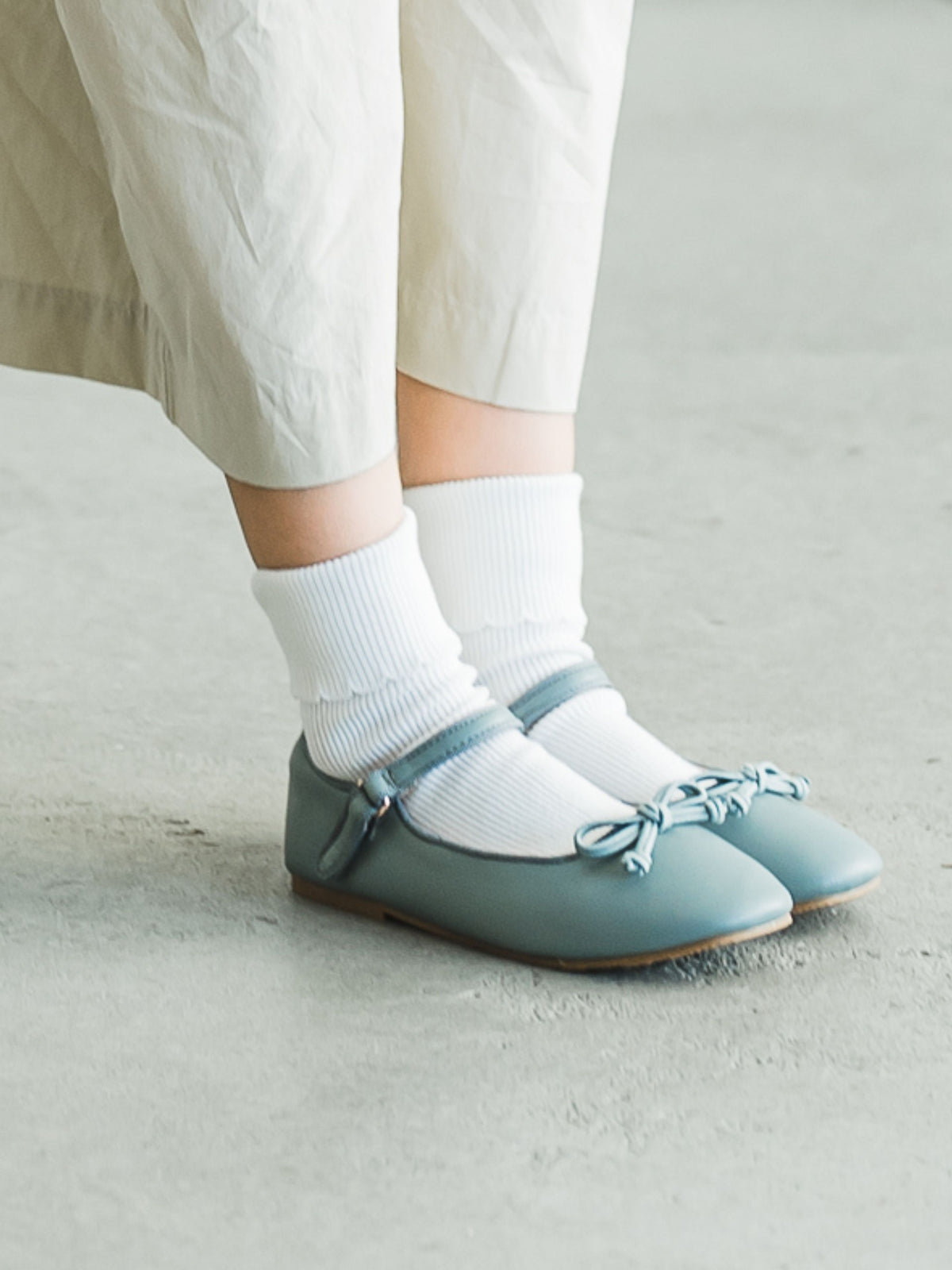 【キッズ】 綿折り返しピコフリルソックス / 19-21cm