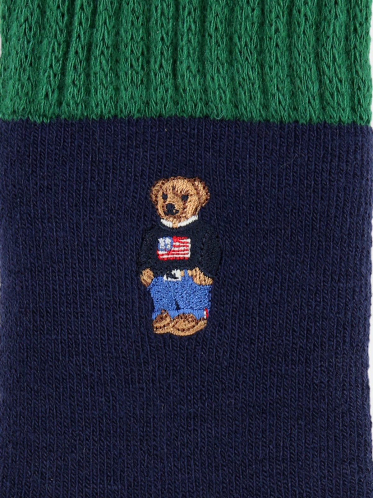 【MEN】POLO ベア刺繍アメリブルームソックス