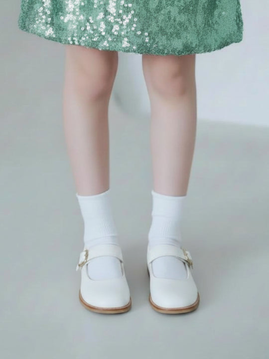 【キッズ】 綿折り返しピコフリルソックス / 16-18cm