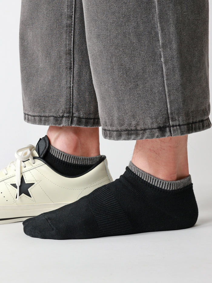 【Tabio MEN】定番/サポート入り2枚重ねスニーカー丈ソックス(25.0~27.0cm)