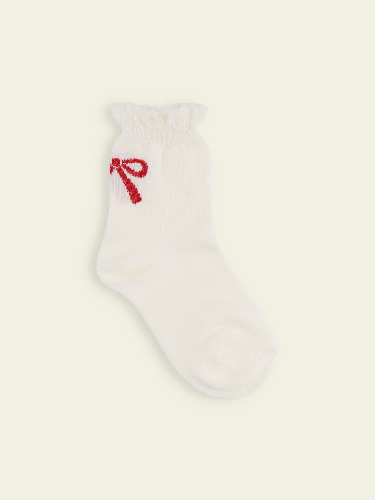 【3足1,485円】キッズ フリルりぼんショートソックス / 13-15cm