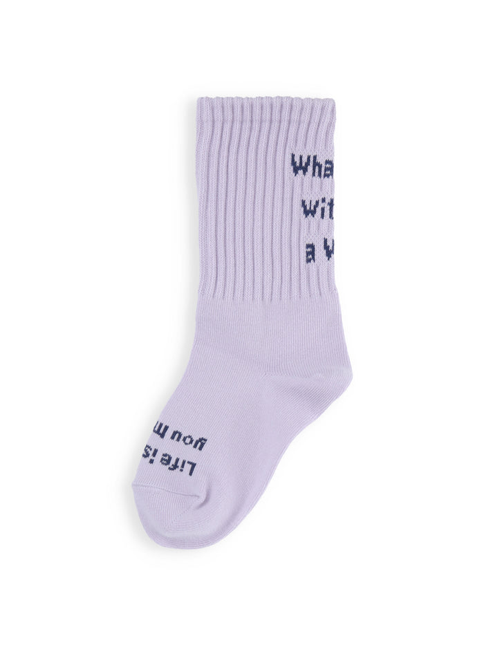 【キッズ】メッセージロゴソックス / 16-18cm