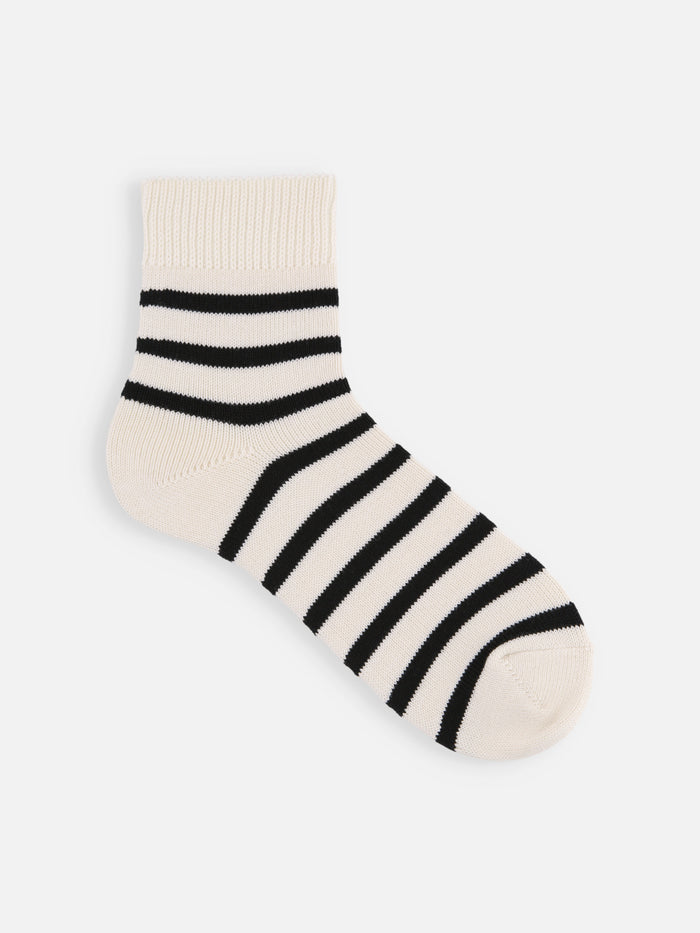 【Tabio MEN】バスクボーダーショートソックス