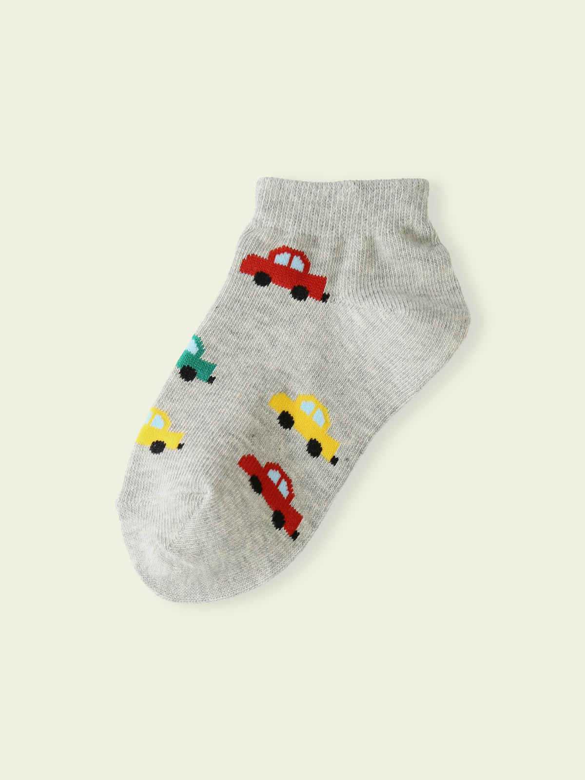 【3足1,485円】キッズ カラフルくるまスニーカー丈ソックス / 19-21cm
