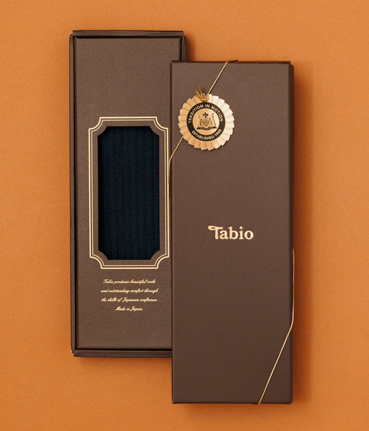 【WEB限定】メンズ リブソックス(クロ)/ギフト【BOX付き】