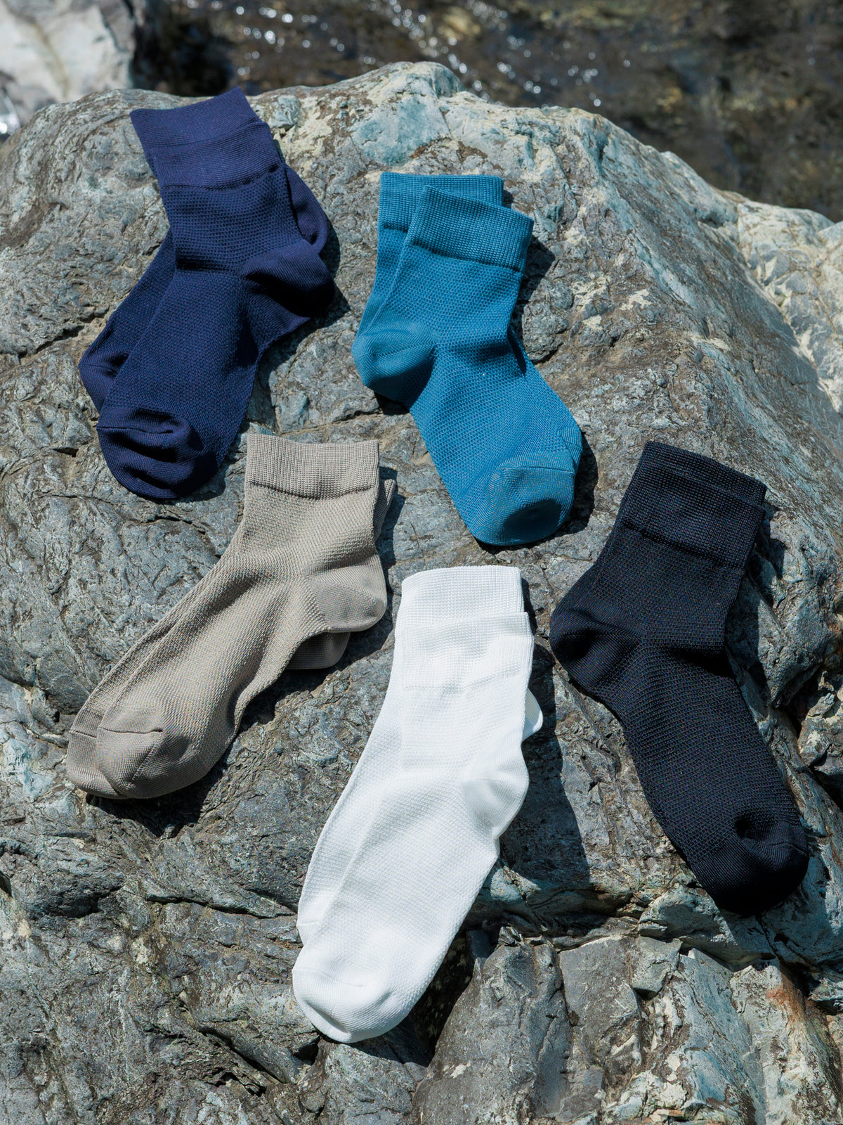 【Tabio MEN】消臭+COOLMESHショート丈ソックス