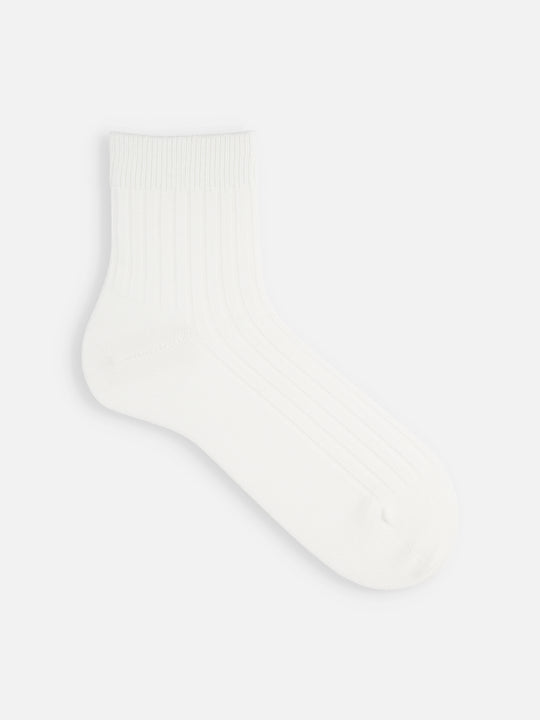 【Tabio MEN】4×2リブショートソックス