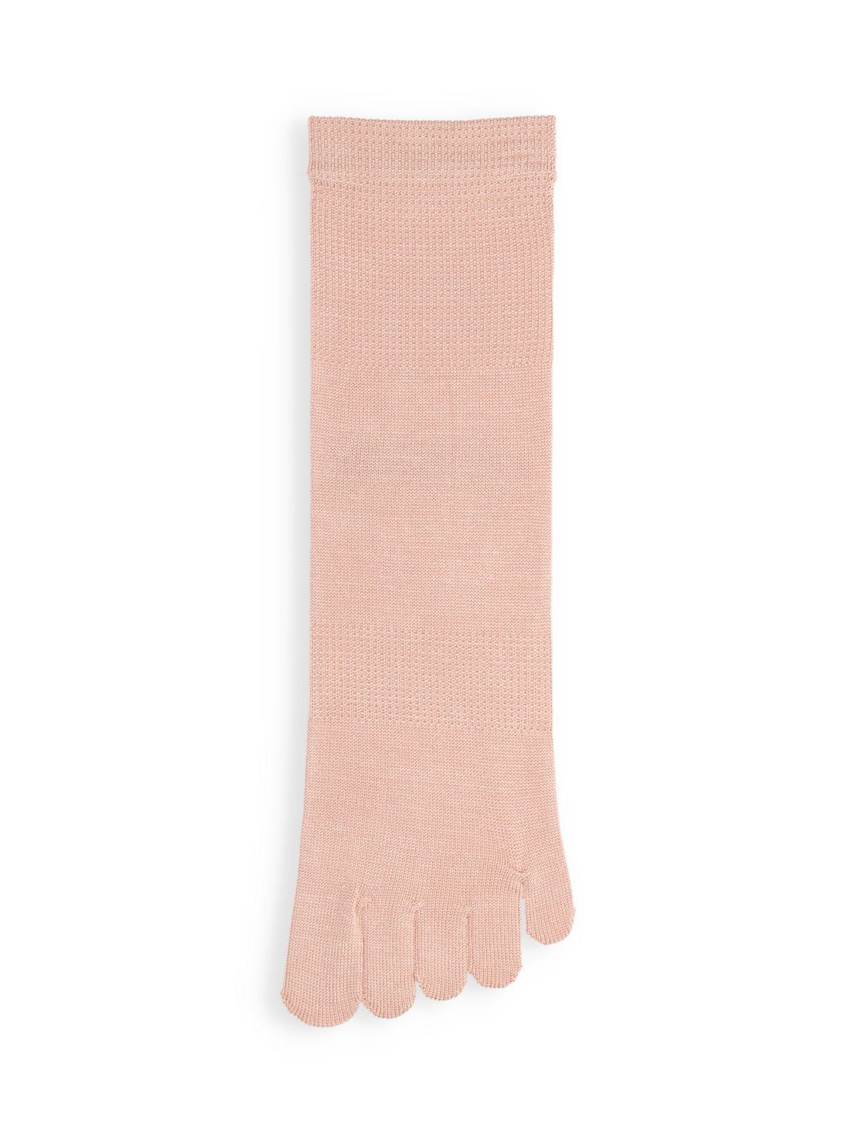 【絹肌Labo】シルク混 五本指ソックス / 22.5-24.5cm - ピンク