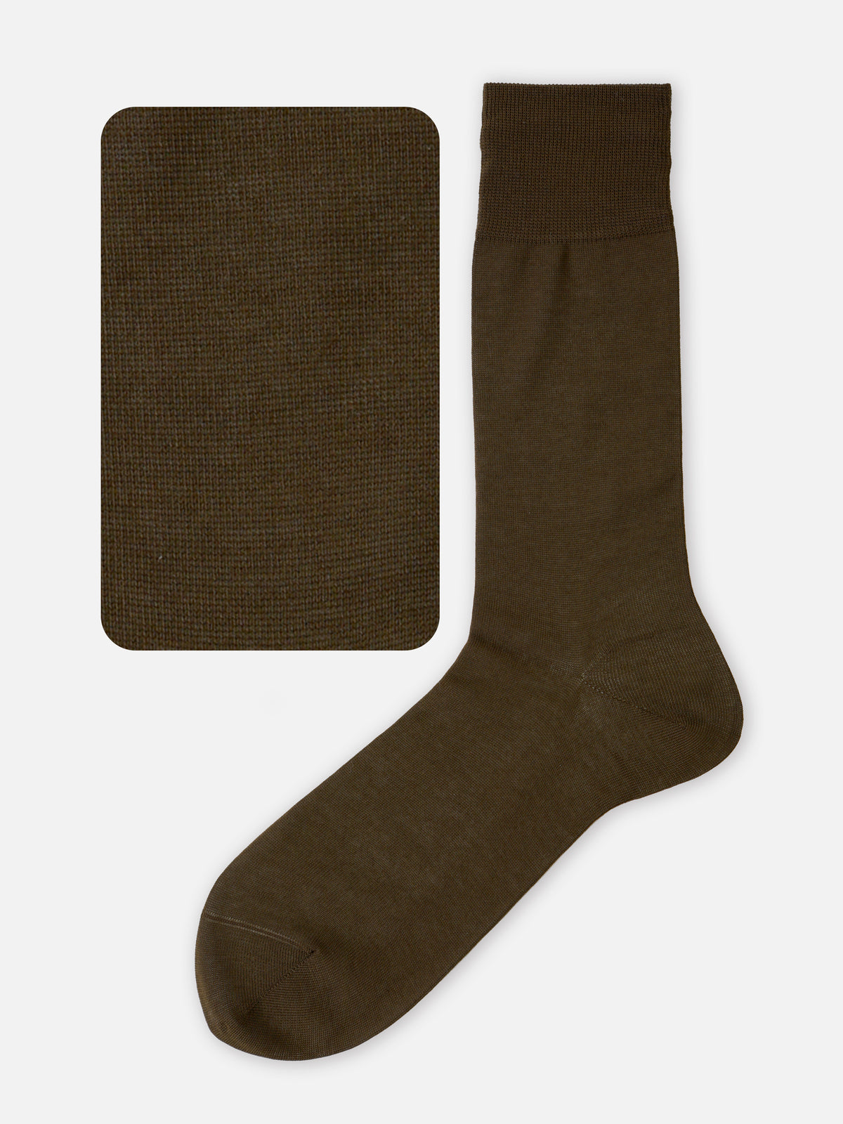 【Tabio MEN】綿100％ベタソックス (27.0〜27.0cm) - コゲチャ