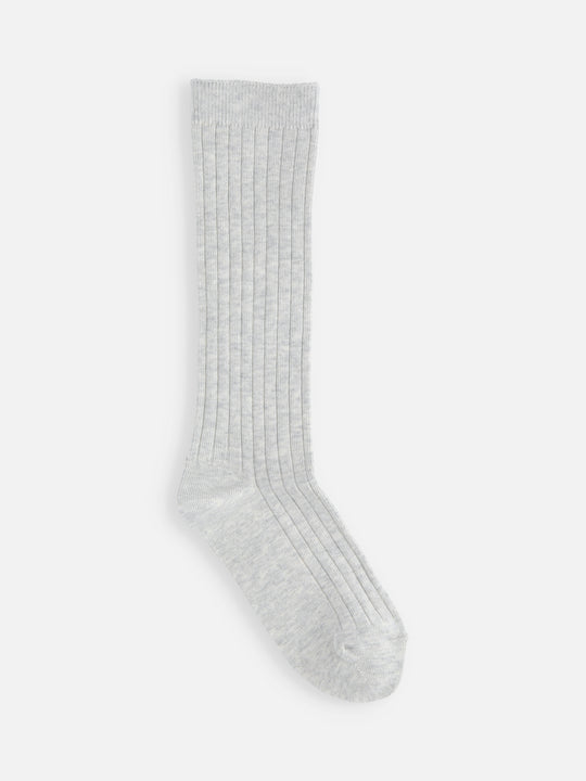【キッズ】 蛍光リブハイソックス / 16-18cm