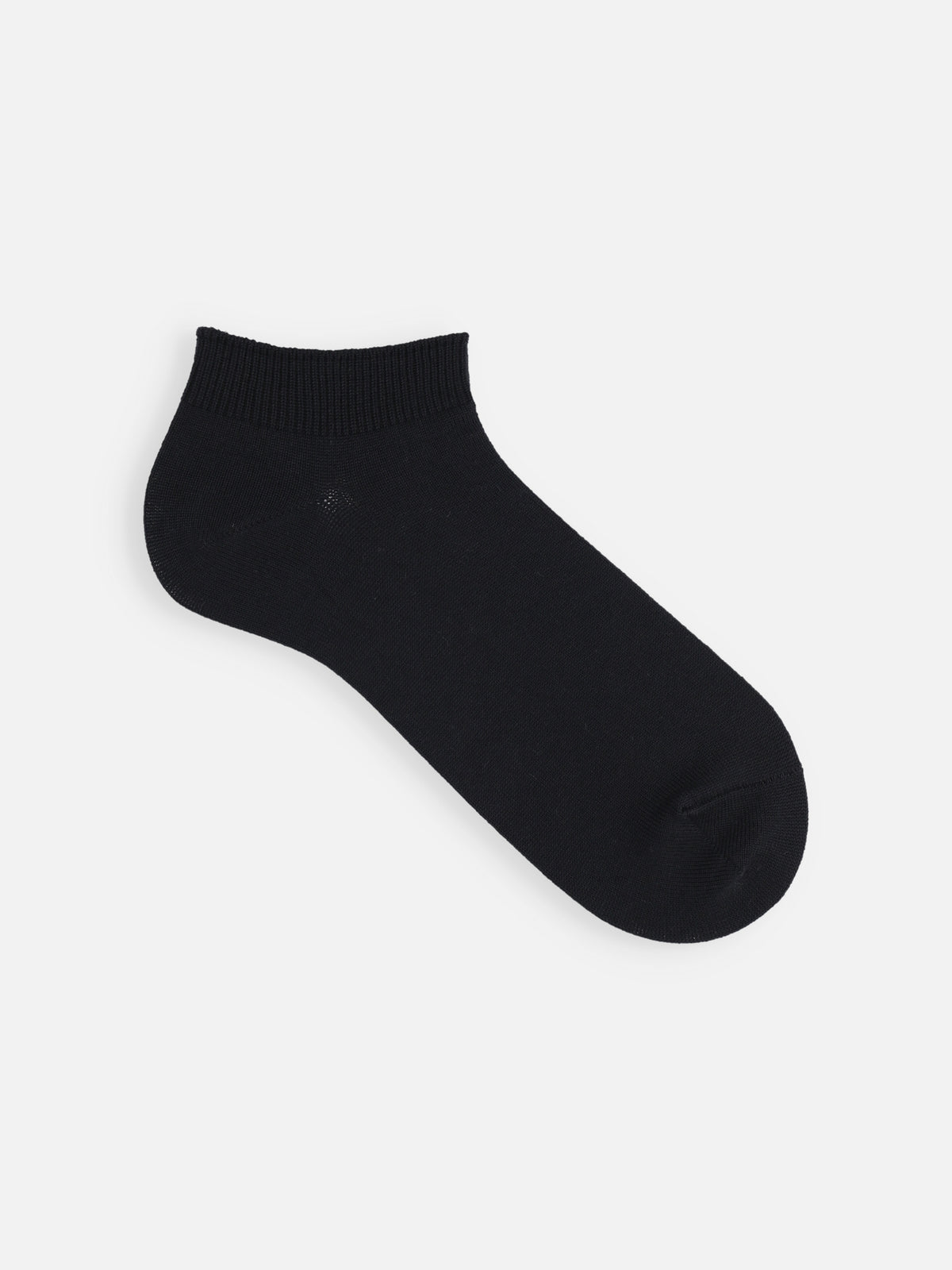 【Tabio MEN】無地アンクルスニーカー丈ソックス / 27.0-29.0cm - クロ