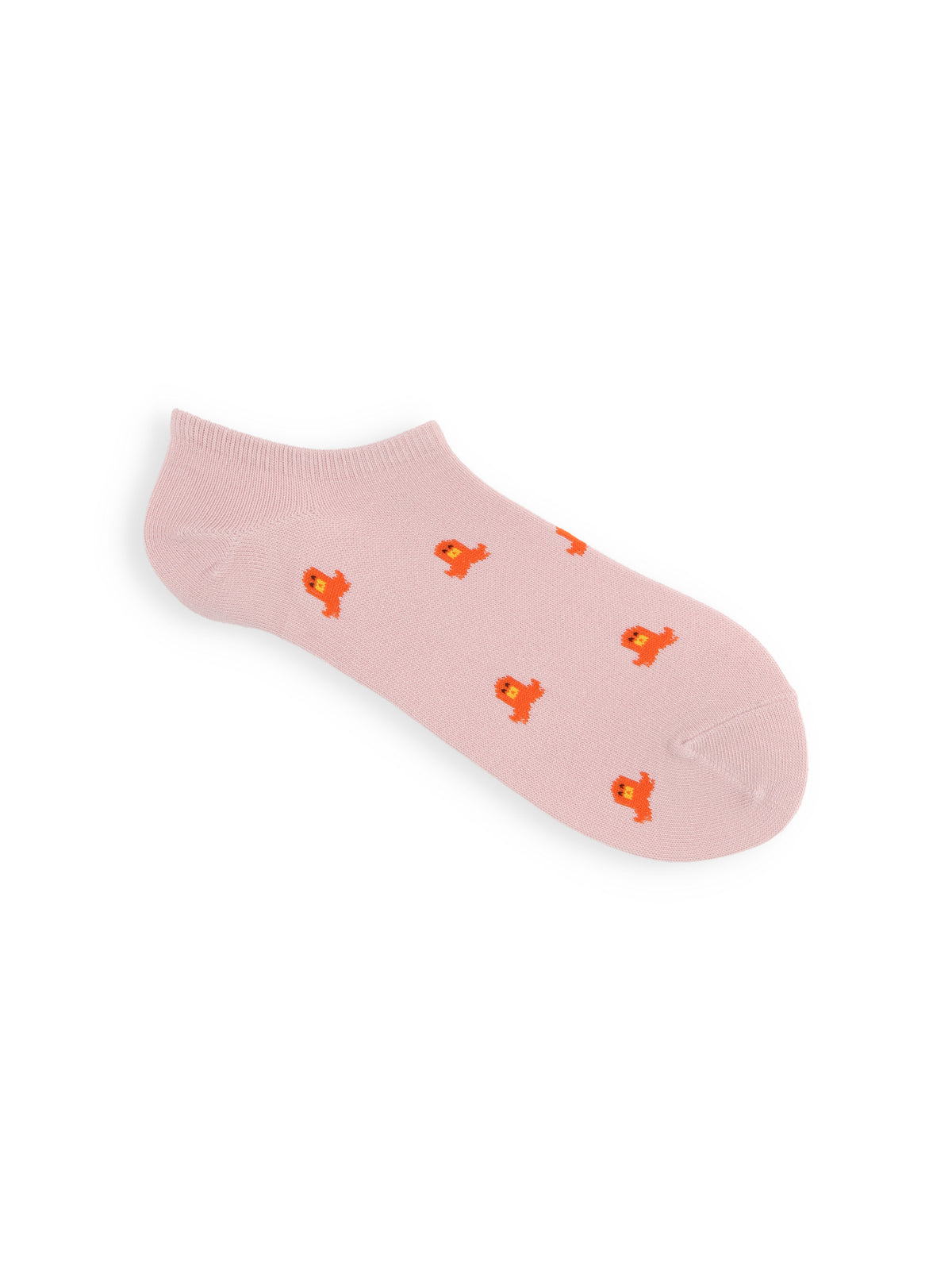【おおきめサイズ】WEB限定 お弁当柄スニーカー丈ソックス / 24.5-26.5cm - タコサンウインナー+ピンク