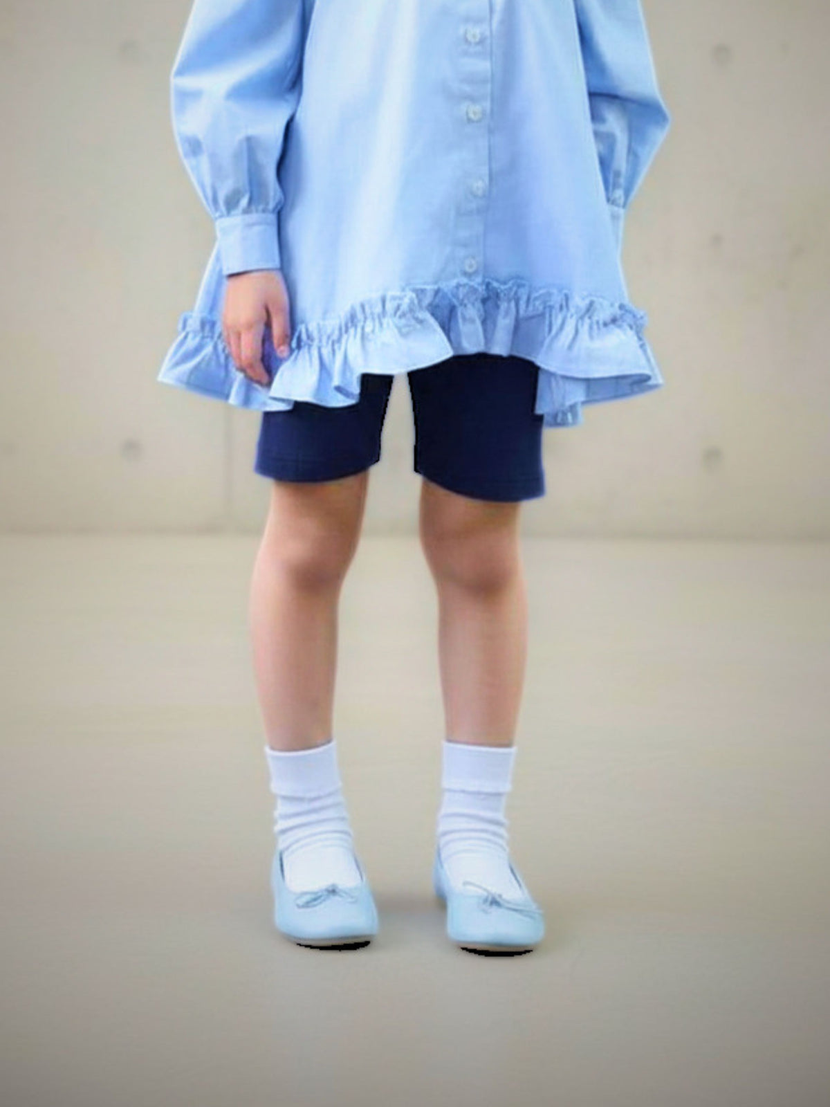 【キッズ】 綿折り返しピコフリルソックス / 19-21cm