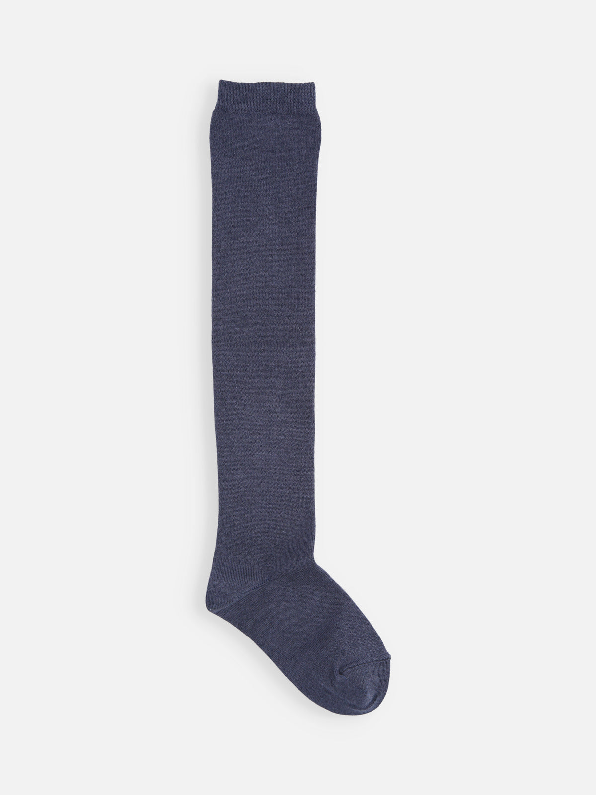 【キッズ】無地オーバーニーソックス / 16-18cm - インディゴブルー