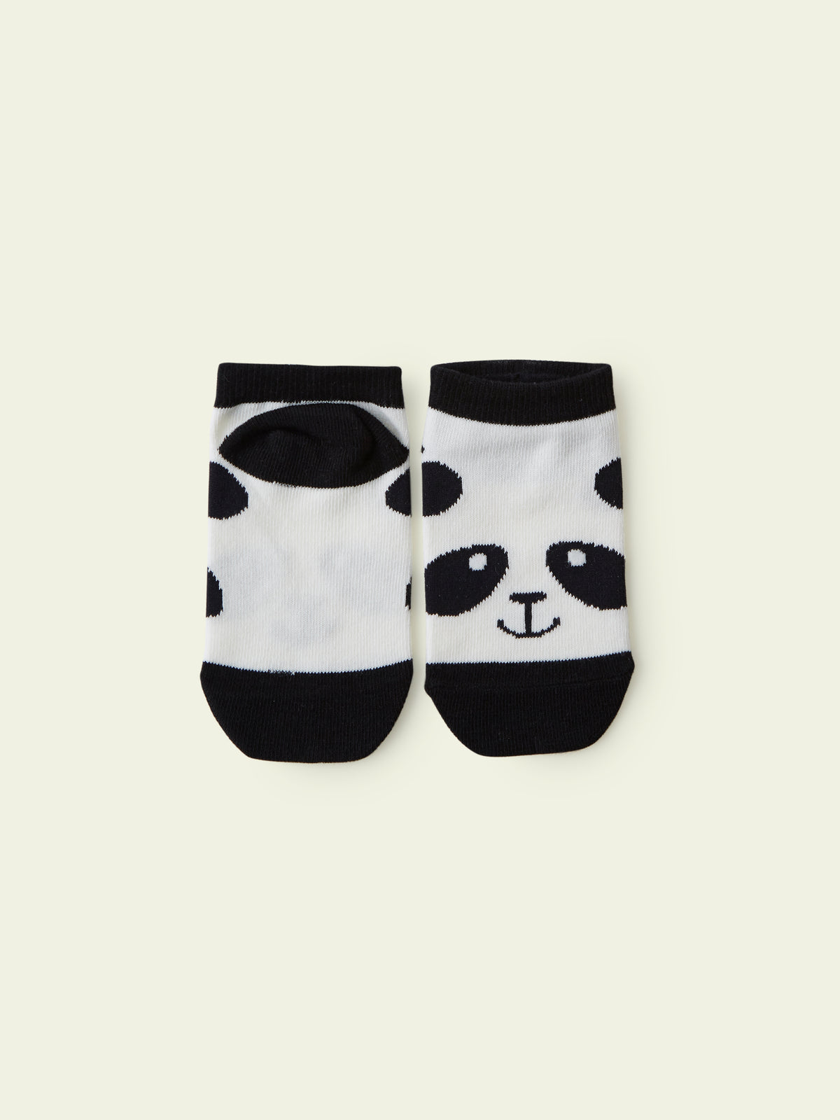 【3足1,485円】キッズ 動物いろいろスニーカー丈ソックス / 19-21cm - クロ+パンダ