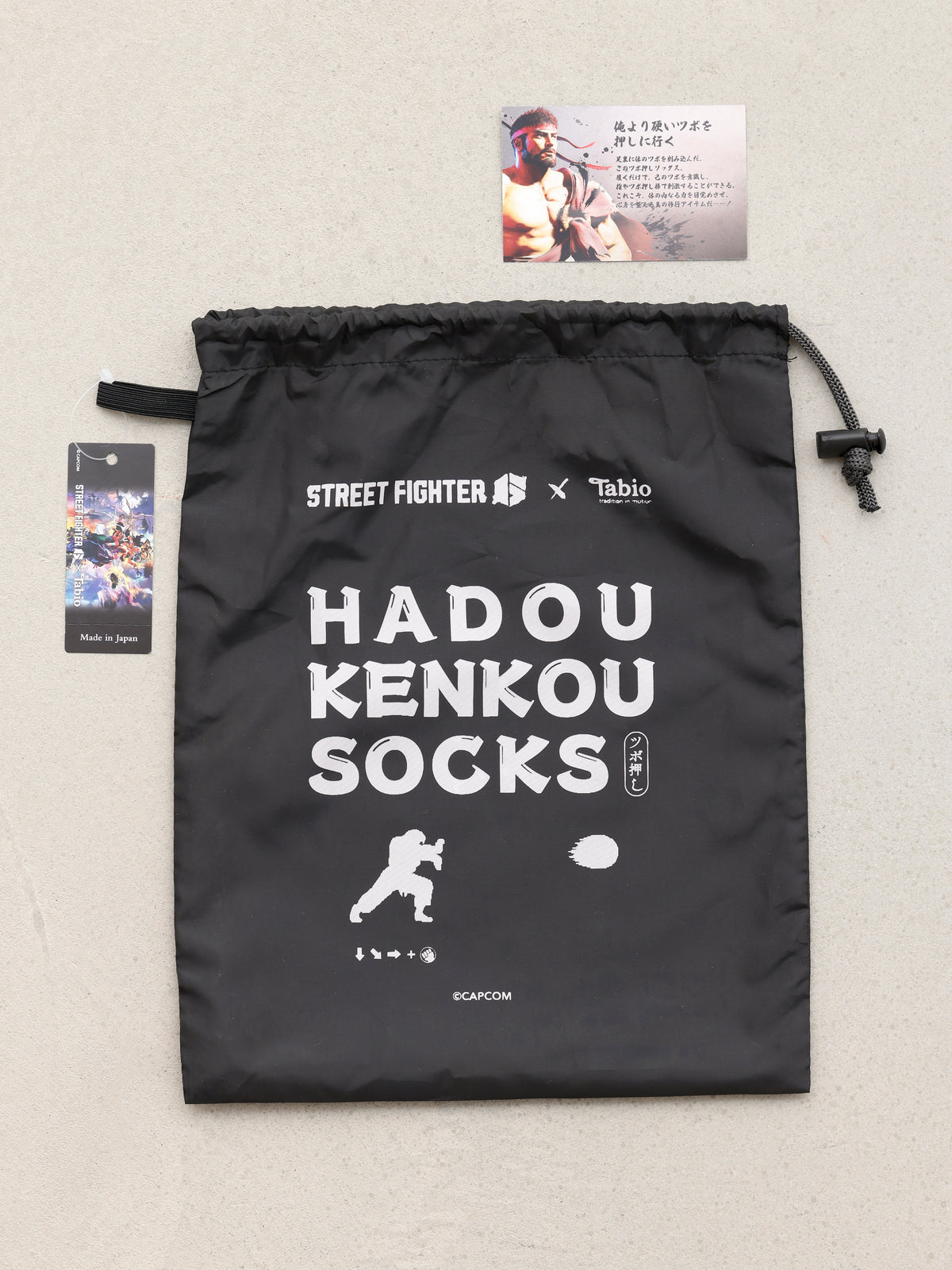 【STREET FIGHTER×Tabio】波動健康ツボ押し5本指セット / 23-25cm
