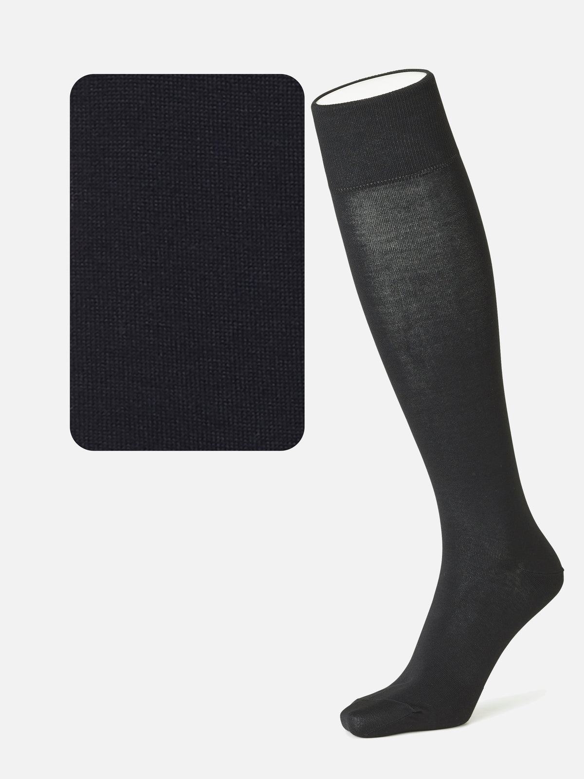 【Tabio MEN】＜冠婚葬祭にも＞ピマコットンブレンド無地ロングホーズ(27.0～29.0cm)