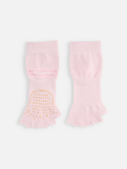 【快脚Labo】すべり止め付き/素足感覚のフィットネスソックス