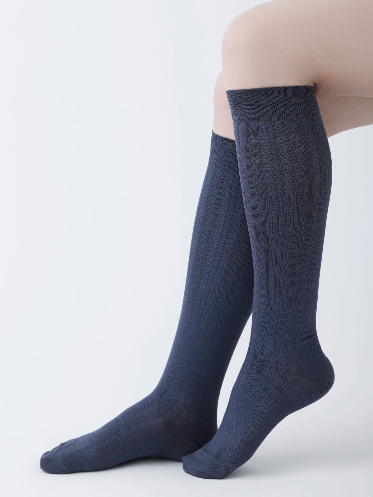 【脚、適う。】美 線 適 圧 Slim Soft Fit / 専用BOX入り - インクグレー