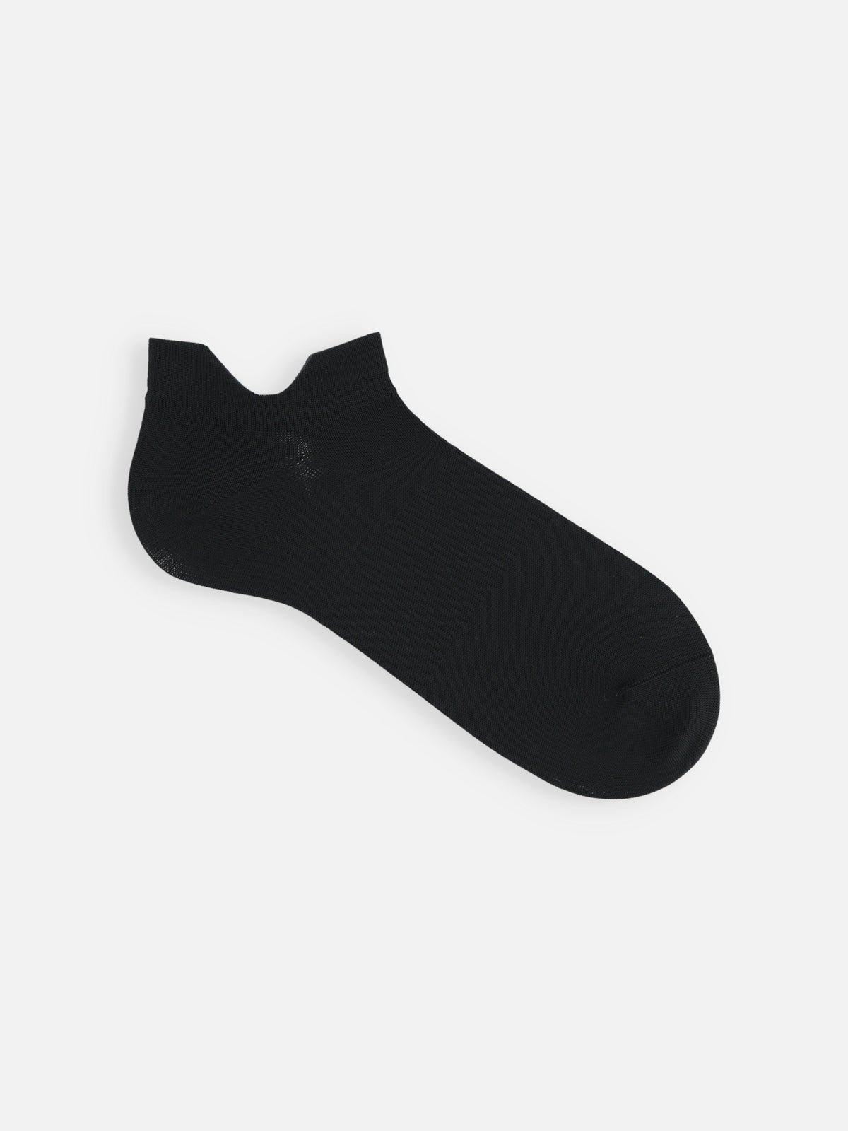 【Tabio MEN】DRYメッシュダブルガードスニーカー丈ソックス - ブラック