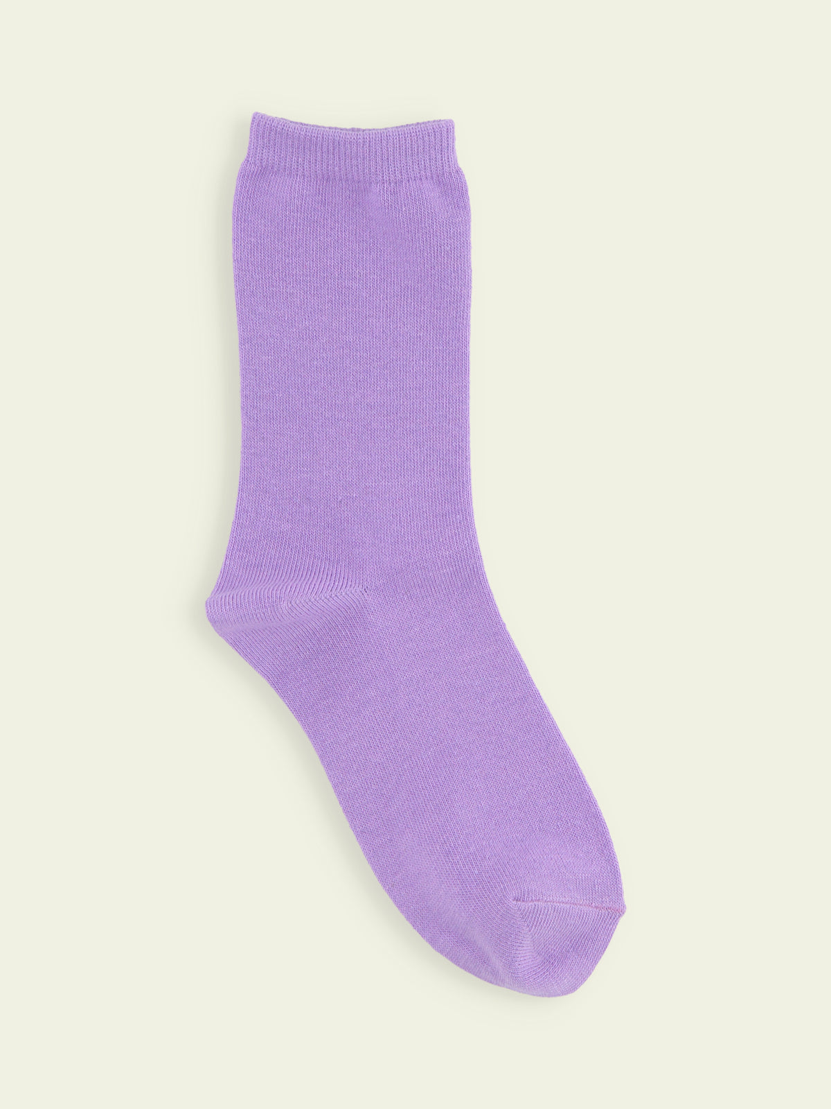 【3足1,485円】キッズ 無地ベタソックス / 19-21cm - パープル