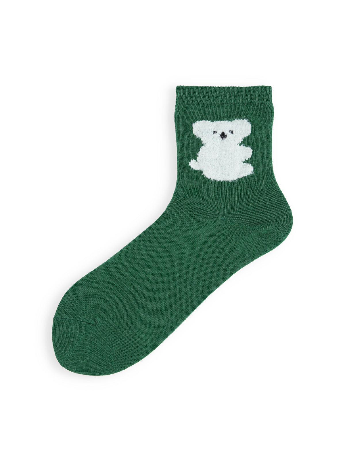 【3足1,485円】もふもふ動物ショートソックス - ユーカリ＋コアラ