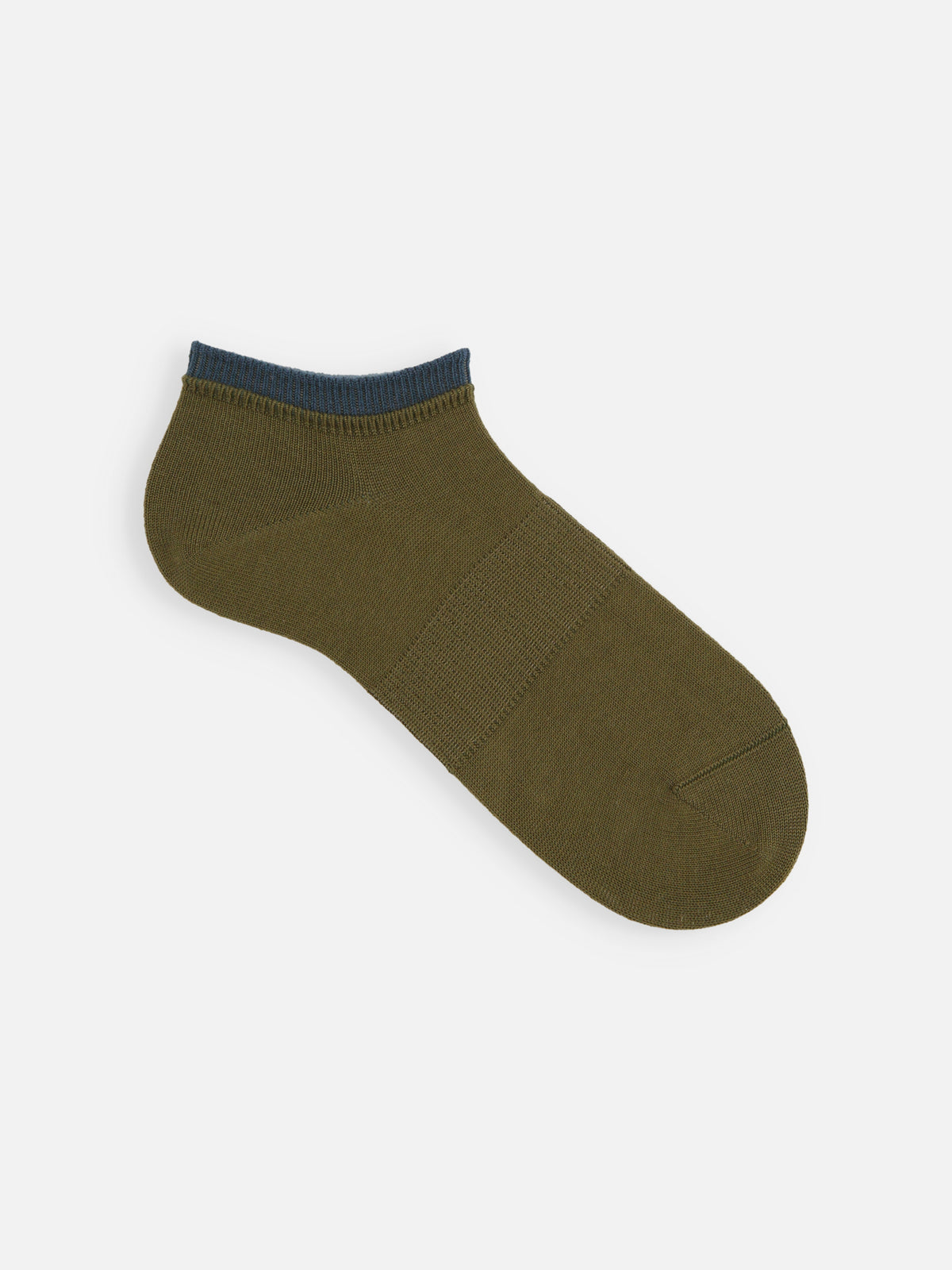 【Tabio MEN】定番/サポート入り2枚重ねスニーカー丈ソックス(25.0～27.0cm) - オリーブ