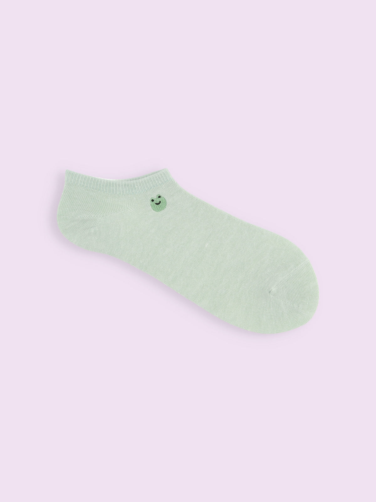 【3足1,485円】いろいろ刺繡スニーカー丈ソックス - カエル