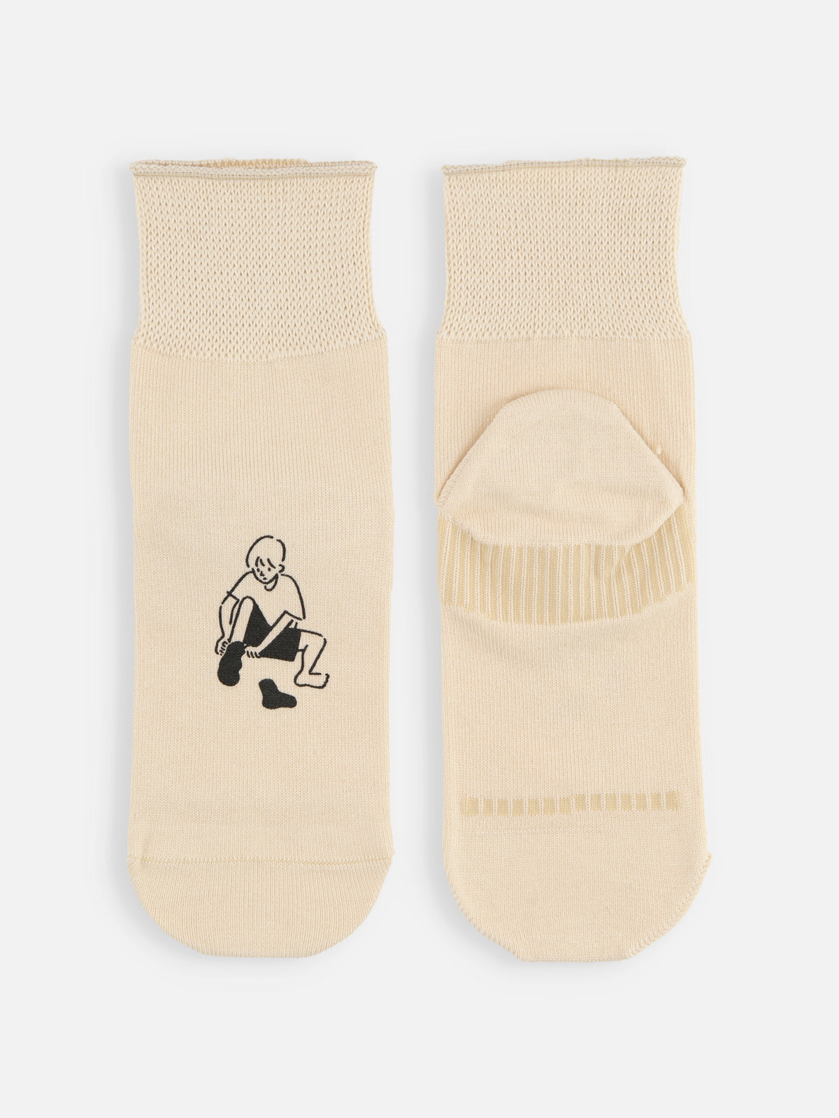 【長場雄×NAIGAI×Tabio】 SOCK SUNみんなのくつした / 22-24cm - ムセンショク キナリ