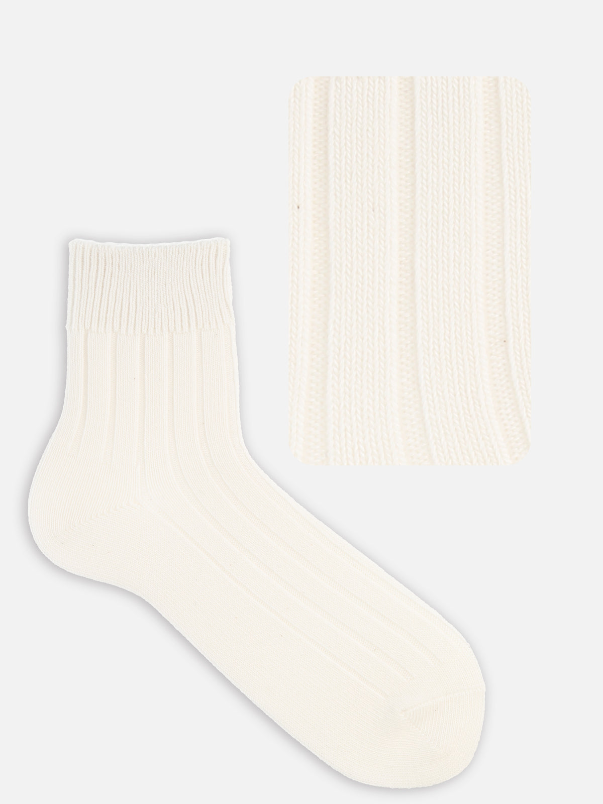 【Tabio MEN】ベーシック太リブショートソックス(23.0～25.0cm)