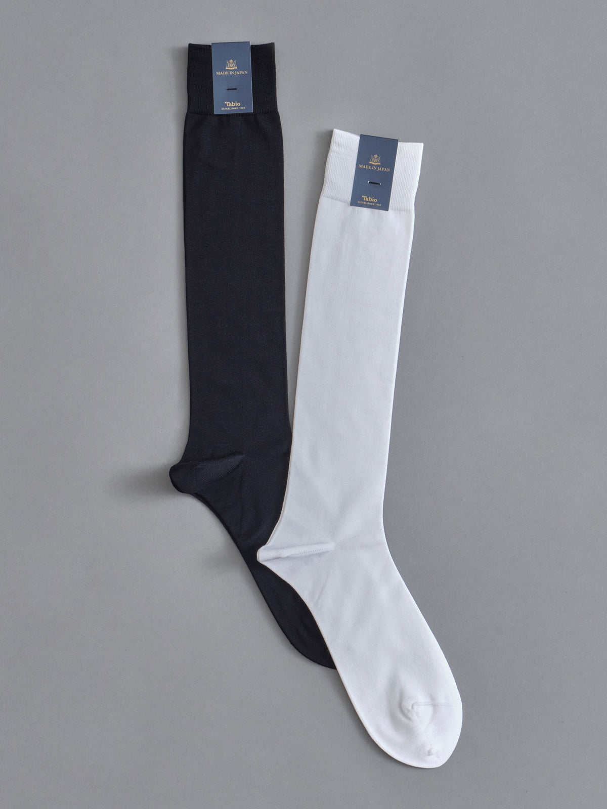 【Tabio MEN】＜冠婚葬祭にも＞ピマコットンブレンド無地ロングホーズ(23.0～25.0cm)
