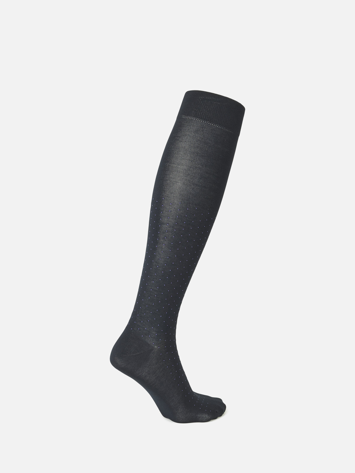 【Tabio MEN】定番/ピンドット柄ビジネスハイソックス(27.0～29.0cm)