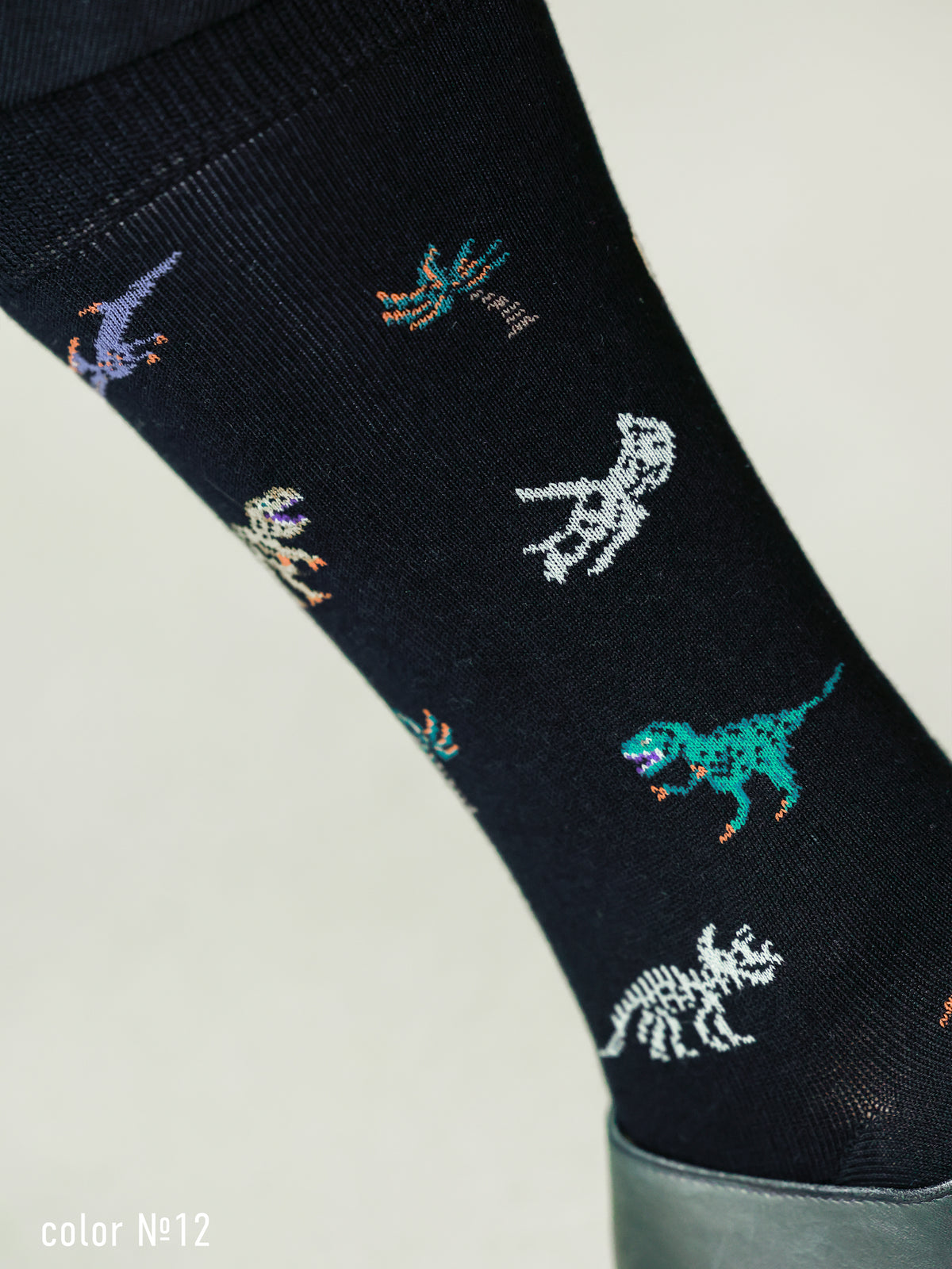【Tabio MEN】恐竜柄ソックス(27.0～29.0cm)