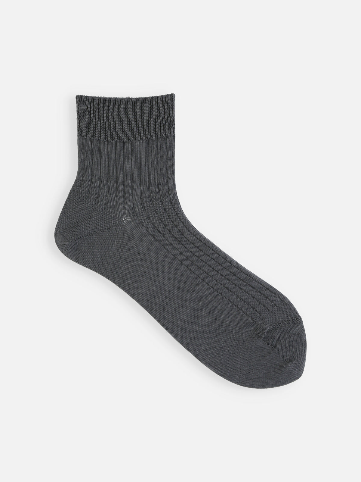 【綿100％】さらっと快適リブショートソックス / 23-24cm